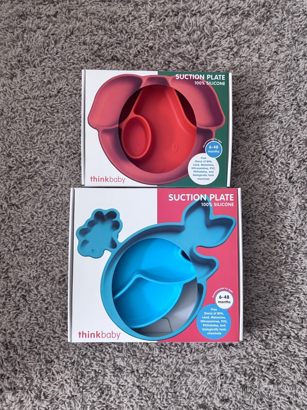 (2) Thinkbaby Suction Plates for 6-48 Months